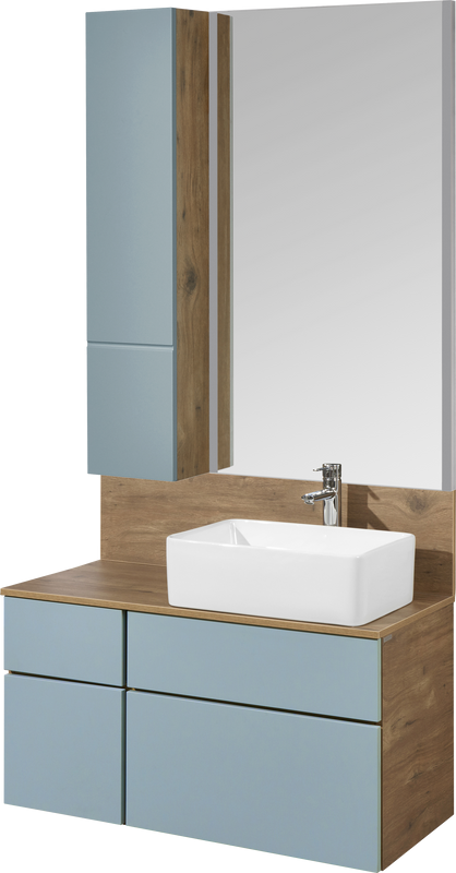 Мебель для ванной комнаты AQUATON Мишель 80 дуб рустикальный, раковина Mila 35