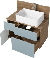Мебель для ванной комнаты AQUATON Мишель 80 дуб рустикальный, раковина Mila 35
