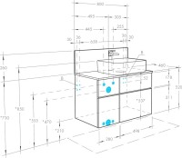 Мебель для ванной комнаты AQUATON Мишель 80 дуб рустикальный, раковина Mila 35