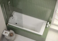 Акриловая ванна Roca Easy без опоры 170x80 см, пристенная, белая