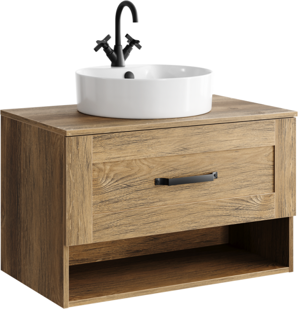 Тумба под раковину Aqwella Craft 80 дуб балтийский