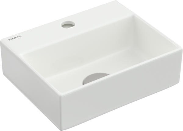 Раковина маленькая в туалет Berges Small 30x24 глянцевый белый