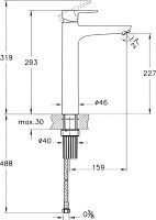 Смеситель для раковины VitrA Flow Soft A4301036EXP матовый черный