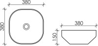 Накладная раковина Ceramicanova Element CN5032