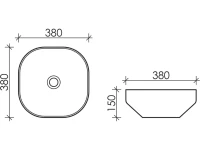 Накладная раковина Ceramicanova Element CN5032