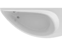 Акриловая ванна 1MarKa Piccolo R 150x75 см, угловая, правая, пристенная, белая, асимметричная, с каркасом