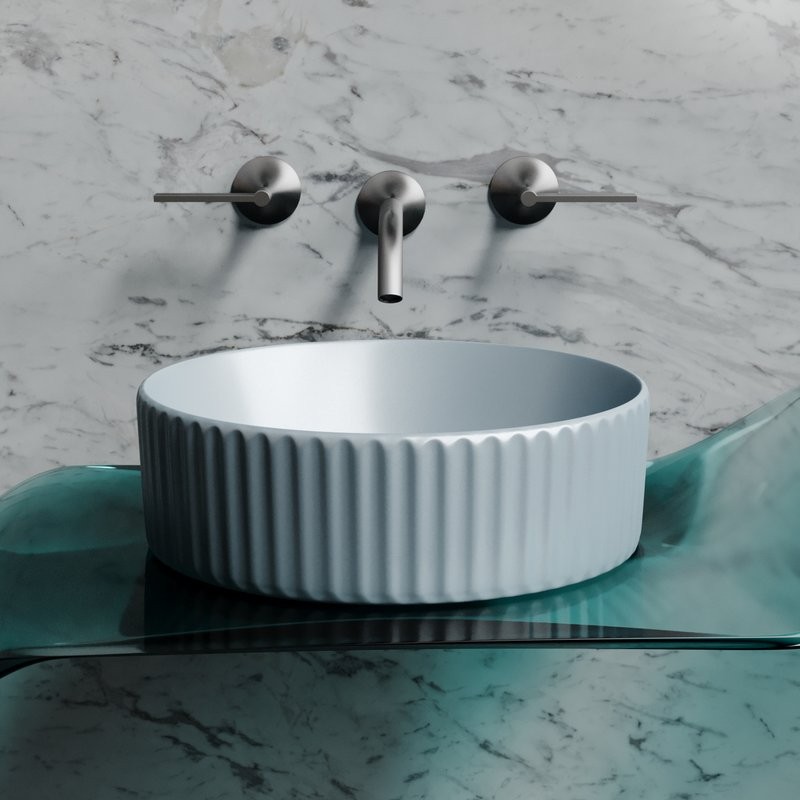 Накладная раковина Ceramicanova Element CN6057MHL серо-голубая матовая