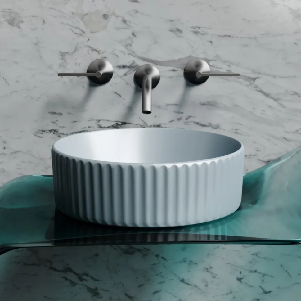 Накладная раковина Ceramicanova Element CN6057MHL серо-голубая матовая