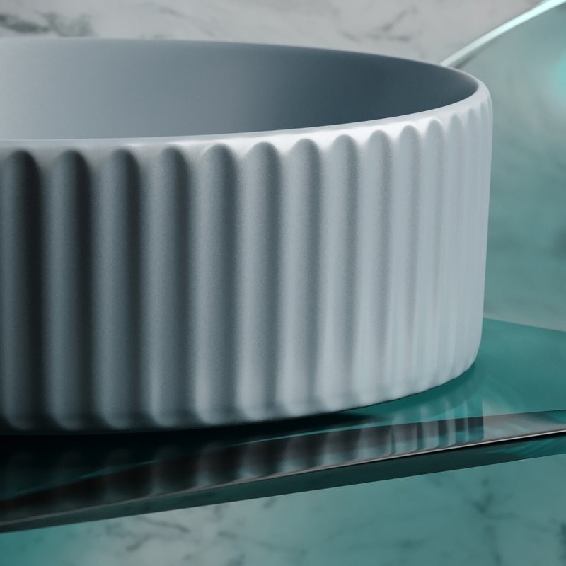 Накладная раковина Ceramicanova Element CN6057MHL серо-голубая матовая