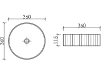 Накладная раковина Ceramicanova Element CN6057MHL серо-голубая матовая