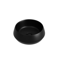 Раковина накладная Ceramicanova Maya круглая 40 см цвет черный матовый CN12004MB