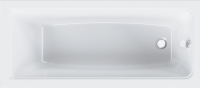 Акриловая ванна AM.PM Gem 170x75 см, пристенная, белая, с каркасом