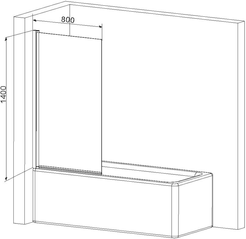 Акриловая ванна AM.PM Gem 170x75 см, пристенная, белая, с каркасом