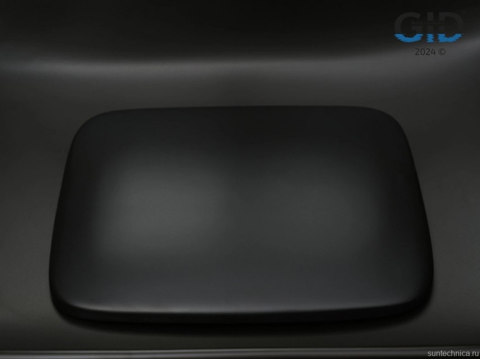 Накладная раковина GID Geometrico Bm9598 61 матовая черная, прямоугольная, фаянс