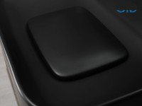 Накладная раковина GID Geometrico Bm9598 61 матовая черная, прямоугольная, фаянс