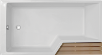Акриловая ванна Jacob Delafon Bain-Douche Neo L 160x90 см, левая, пристенная, белая, асимметричная