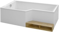 Акриловая ванна Jacob Delafon Bain-Douche Neo L 160x90 см, левая, пристенная, белая, асимметричная