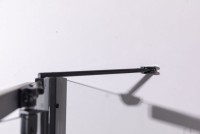 Душевой уголок Esbano ESR-7180B 120х80 см, профиль черный, стекло прозрачное