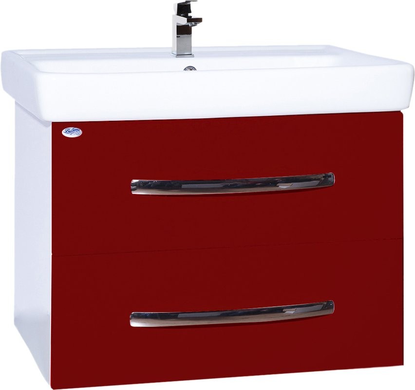 Мебель для ванной комнаты Bellezza Рокко 80 подвесная, красная
