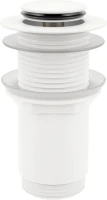 Комплект Накладная раковина Lavinia Boho Bathroom Sink 33311002 + Донный клапан Wellsee Drainage System 182138000 матовый белый + Сифон 182108000 белый
