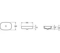 Комплект Накладная раковина Lavinia Boho Bathroom Sink 33311002 + Донный клапан Wellsee Drainage System 182138000 матовый белый + Сифон 182108000 белый