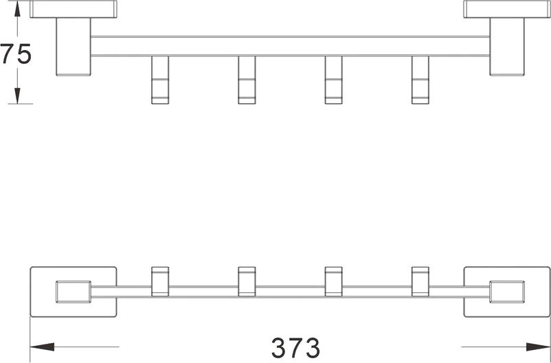 Крючок Shevanik SG5641T оружейная сталь, на шурупах