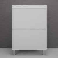 Тумба с раковиной Style Line Манхэттен 60 напольная, белая, раковина Andrea Classic 60