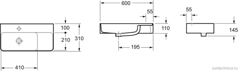 Комплект Накладная раковина Lavinia Boho Bathroom Sink Slim 33311011 + Смеситель Wellsee ICON! for life 182301000 хром