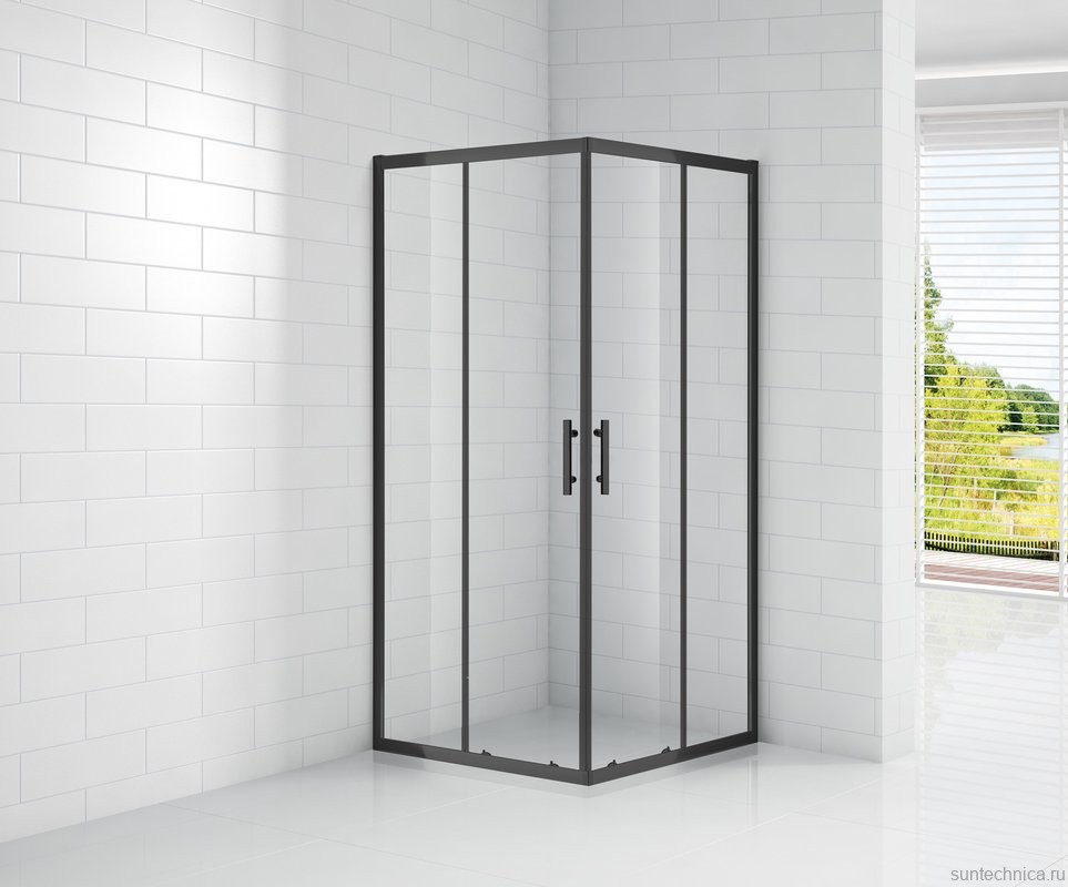 Душевой уголок Cezares Eco O A2 100 C NERO
