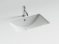 Раковина встраиваемая снизу Ceramicanova Era прямоугольная 600x390x190 мм с переливом цвет белый CN6082