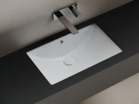 Раковина встраиваемая снизу Ceramicanova Era прямоугольная 600x390x190 мм с переливом цвет белый CN6082