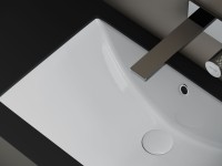 Раковина встраиваемая снизу Ceramicanova Era прямоугольная 600x390x190 мм с переливом цвет белый CN6082