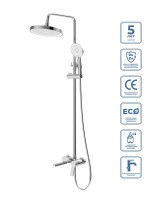 Душевая стойка BelBagno Albano ALBANO-VSCM-CRM хром