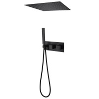 Душевой комплект Abber Daheim AF8255B С ВНУТРЕННЕЙ ЧАСТЬЮ, матовый черный