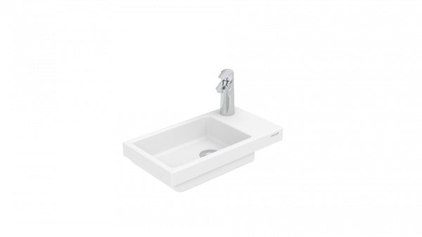 Раковина маленькая в туалет Creavit Elmas TP025-00CB00E-0000 белая глянцевая