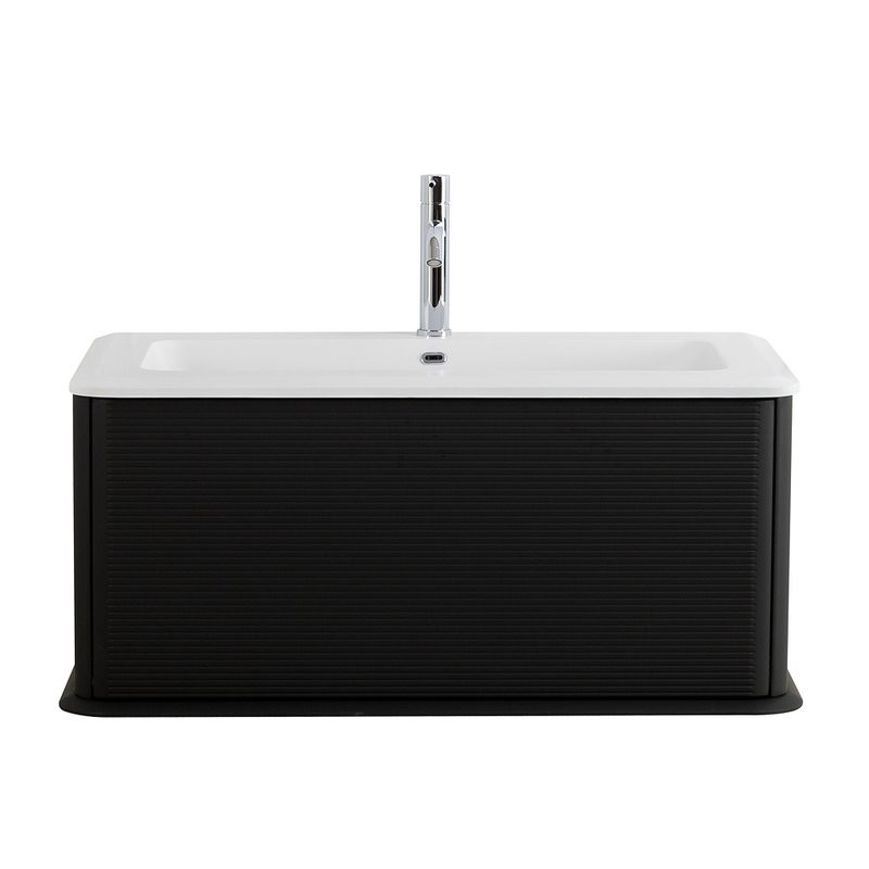 Тумба под раковину без столешницы Cezares Idra 100 1 ящик, nero opaco