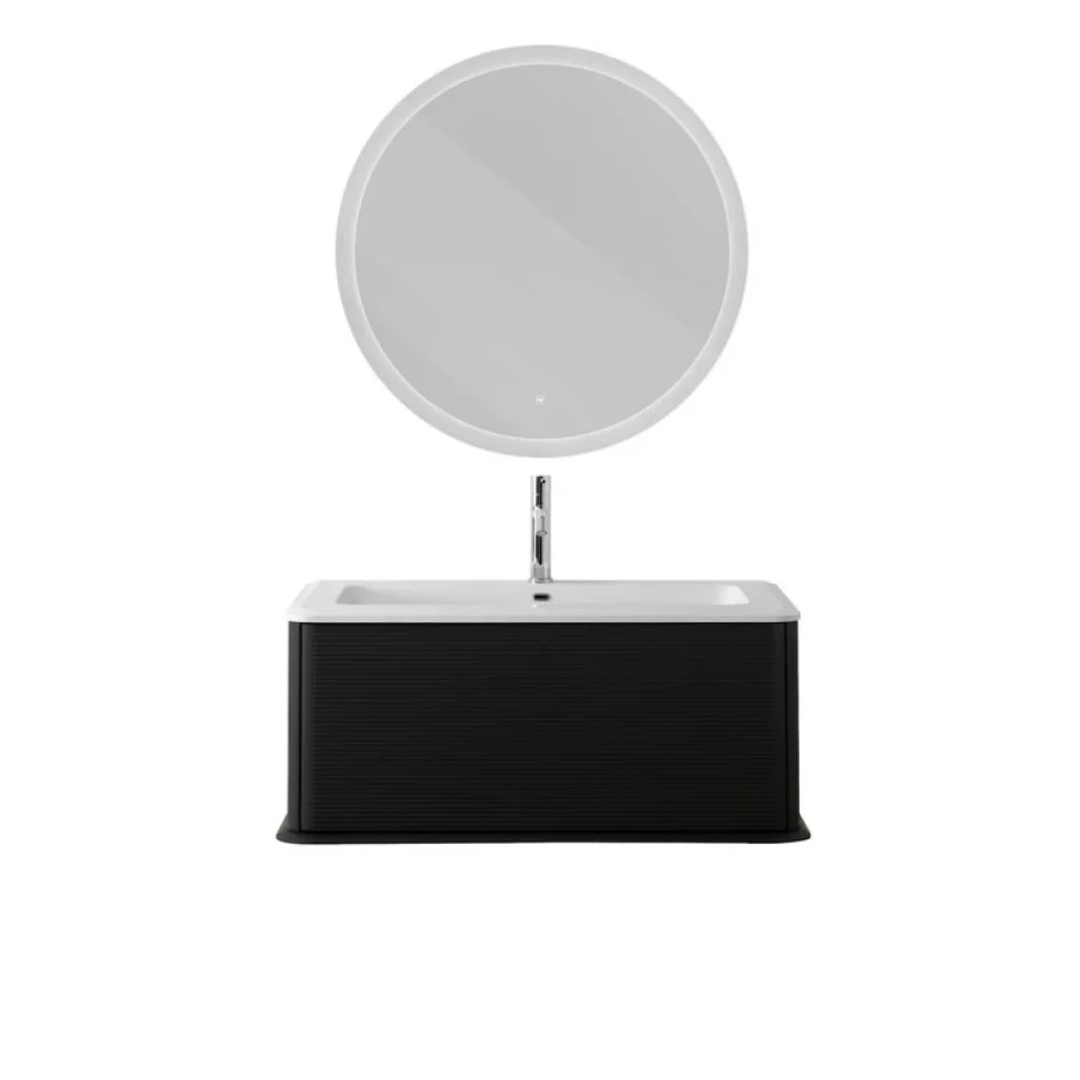 Тумба под раковину без столешницы Cezares Idra 100 1 ящик, nero opaco