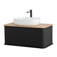 Тумба под раковину без столешницы Cezares Idra 100 1 ящик, nero opaco