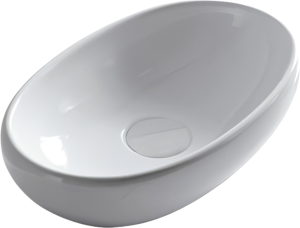 Накладная раковина Galassia Ergo 7106 60 белая, овальная, фаянс