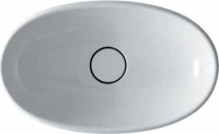 Накладная раковина Galassia Ergo 7106 60 белая, овальная, фаянс
