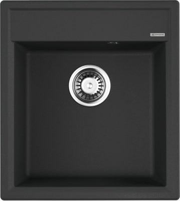 Комплект Мойка Omoikiri Daisen 46-BL черная + Смеситель Blanco Mida Silgranit 524201