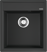 Комплект Мойка Omoikiri Daisen 46-BL черная + Смеситель Blanco Mida Silgranit 524201