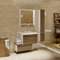 Мебель для ванной комнаты AQUATON Капри 80 таксония темная, подвесная
