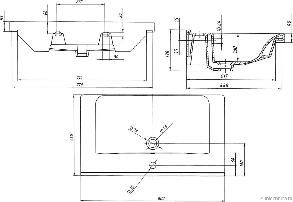 Мебель для ванной комнаты AQUATON Капри 80 таксония темная, подвесная