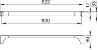 Полотенцедержатель Keuco Edition 11 11101010600 60 см, хром Полотенцедержатель Keuco Edition 11 11101010600 60 см, хром