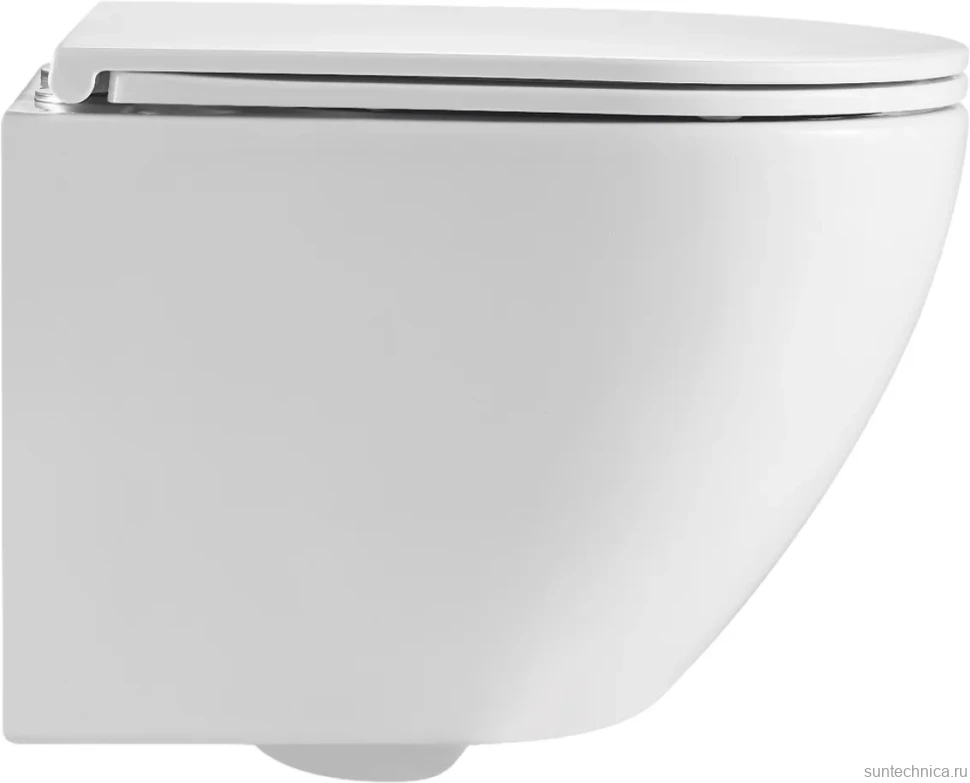 Комплект Унитаз подвесной EvaGold K505 безободковый, с микролифтом + Инсталляция AlcaPlast AM101/1120-4:1 RU M578-0001 кнопка смыва черная