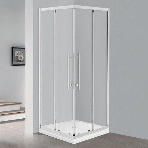 Душевой уголок Esbano Flex ESF-90KV-C 90х90 см, профиль хром, стекло прозрачное