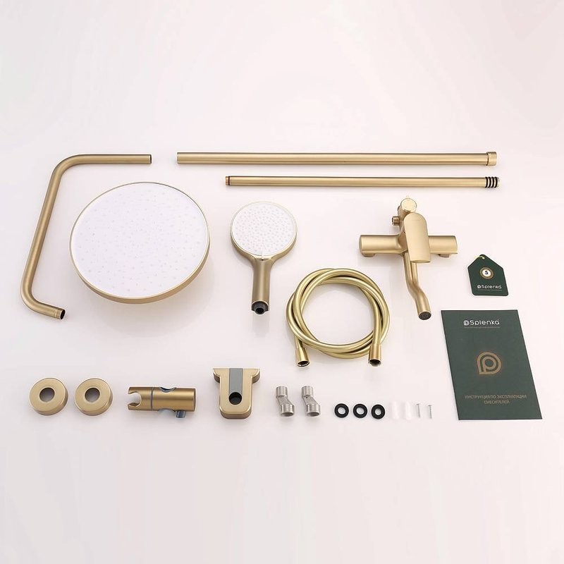 Душевая стойка Splenka S50 S50.24.03 сатин золотой