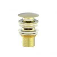 Донный клапан для раковины Wonzon & Woghand WW-88SS01-BG с переливом, брашированное золото Донный клапан для раковины Wonzon & Woghand WW-88SS01-BG с переливом, брашированное золото