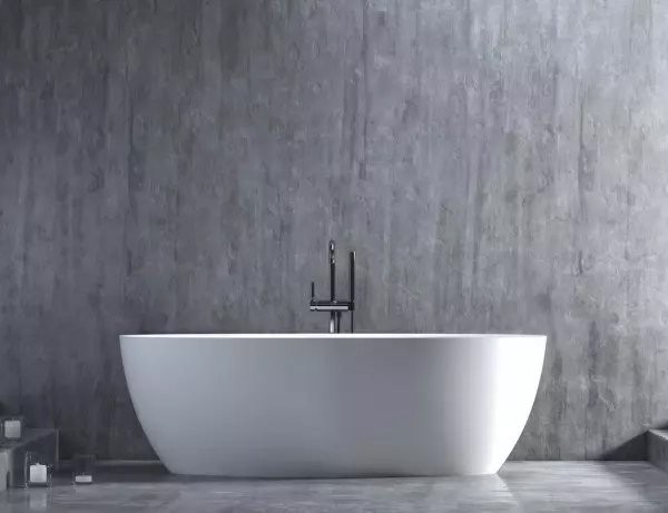 Ванна из искусственного камня Salini Alda 160x80 см, отдельностоящая, матовая белая, овальная, со сливом-переливом, с донным клапаном
